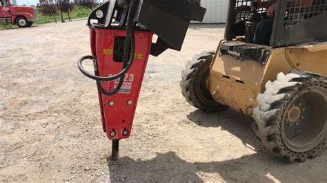 skid steer air hammer|jackhammer attachment for skid steer.